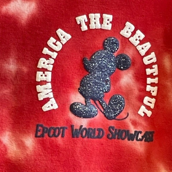 Walt Disney World USA Epcot Spirit Jersey Size Medium *RARE* 4th of July Themed - Picture 7 of 12